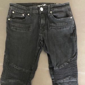 XRAY Brand Black Moto Skinny Jeans